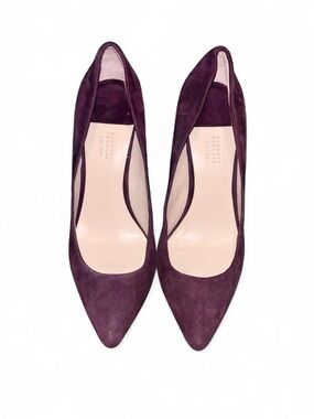 BARNEYS NEW YORK CO-OP Purple Suede High Heel Pumps - 8.5